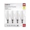 Satco 4-Watt B11 LED - Frosted - Candelabra Base - 3000K - 350 Lumens - 120 Volts, 4PK S21825 - alternate 2
